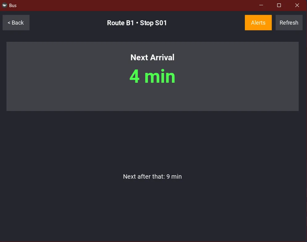 Prediction Screen