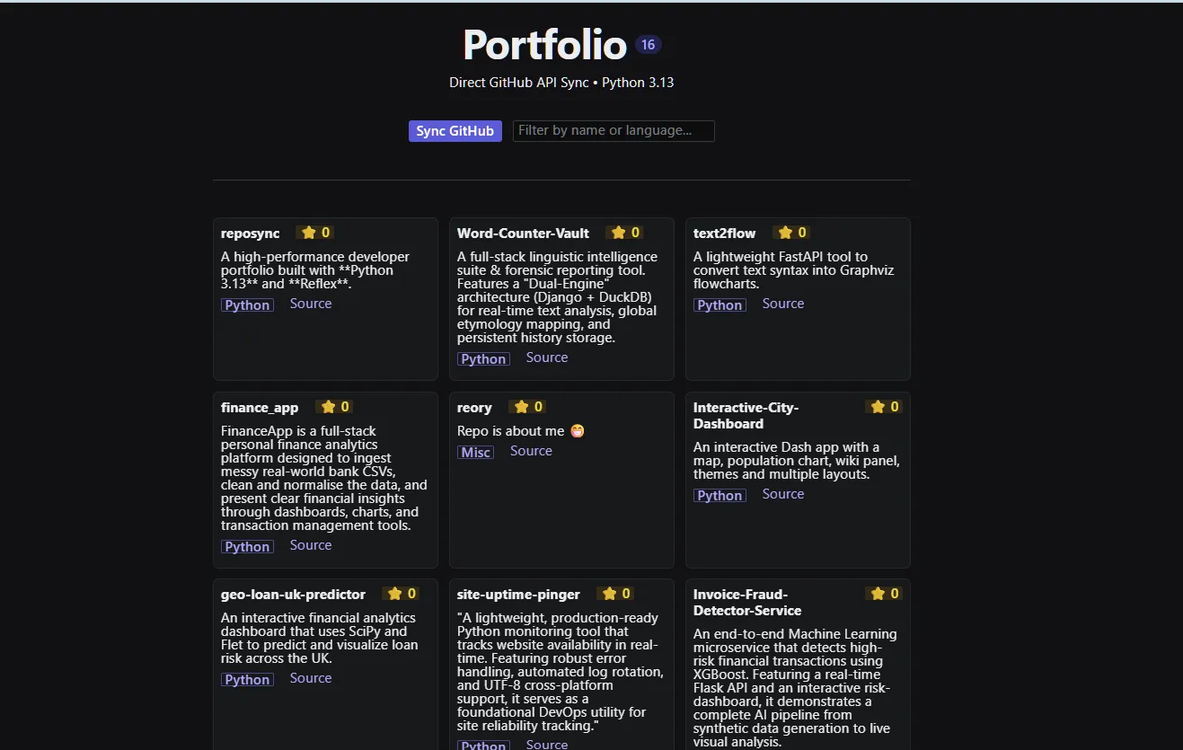 Main Webpage