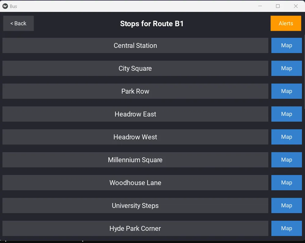 Stops Screen