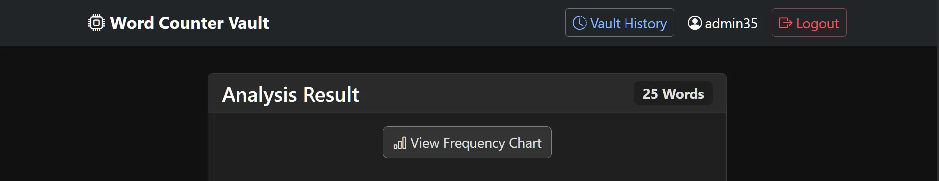 Main Dashboard